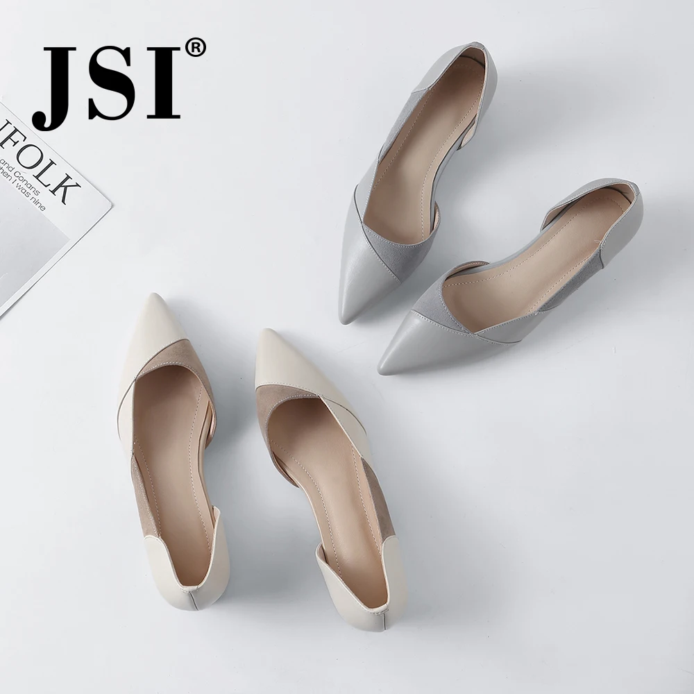 JSI Spring New Casual Women Pumps Quality Cow Leather Slip-On Concise White Gray Lady Shoes Sexy Pointed Toe Shallow Pumps JO34
JSI Spring New Casual Women Pumps Quality Cow Leather Slip-On Concise White Gray Lady Shoes Sexy Pointed Toe Shallow Pumps JO34