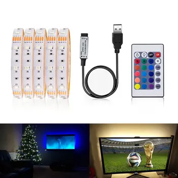 3528SMD DC5V Flexible LED light USB LED Strip lamp Tape Ribbon 0.5M 1M 2M 3M 4M 5M HDTV Desktop Screen Background Bias lighting
3528SMD DC5V Flexible LED light USB LED Strip lamp Tape Ribbon 0.5M 1M 2M 3M 4M 5M HDTV Desktop Screen Background Bias lighting