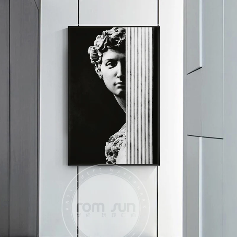 Famous Artistic Plaster Statue David Canvas Painting Abstract Poster Print For Living Room Aisle Fashion HD Creative Home Decor
Famous Artistic Plaster Statue David Canvas Painting Abstract Poster Print For Living Room Aisle Fashion HD Creative Home Decor
