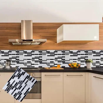 Sticker mosaic tile wall decal sticker DIY kitchen bathroom home decoration vinyl -1 sheets
Sticker mosaic tile wall decal sticker DIY kitchen bathroom home decoration vinyl -1 sheets
