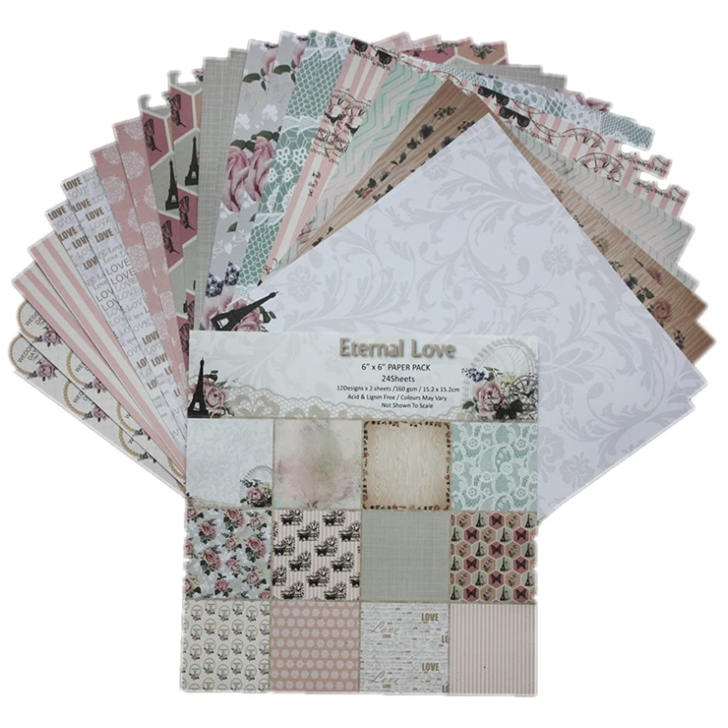 24pcs/Pack 6*6inch Eternal Love Patterned Paper Pack for Scrapbooking DIY Happy Planner Card Making Journal Project
24pcs/Pack 6*6inch Eternal Love Patterned Paper Pack for Scrapbooking DIY Happy Planner Card Making Journal Project