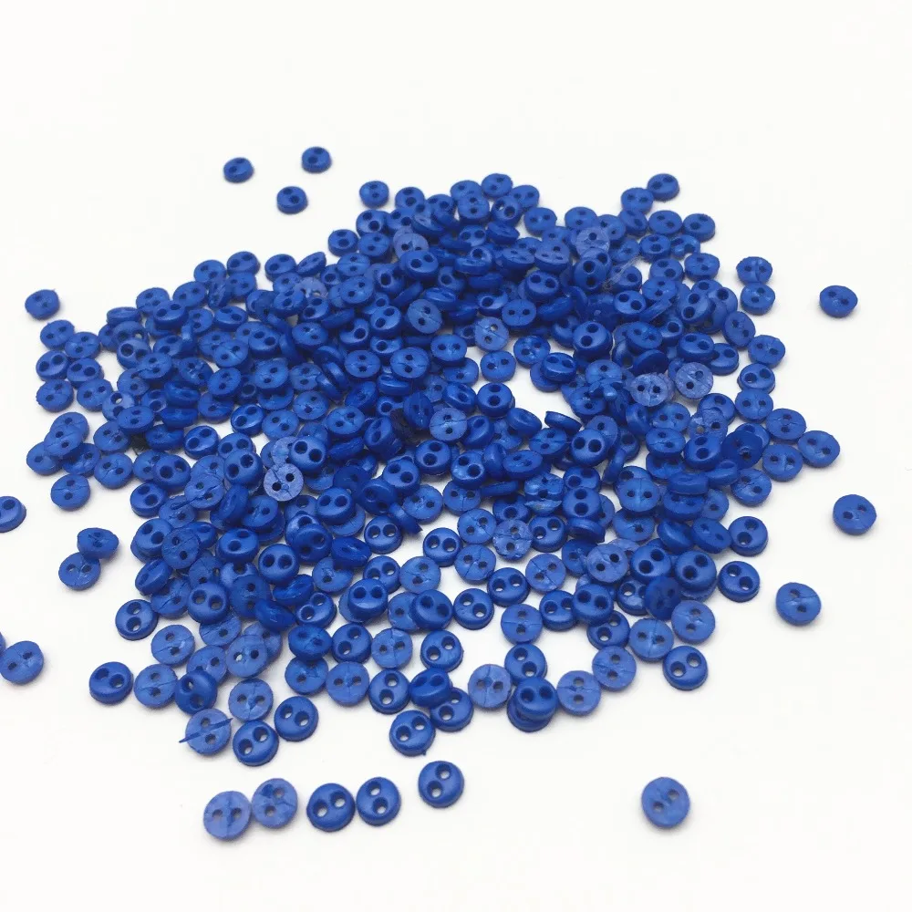 500pcs 4mm Royal Blue Round Mini Button Sewing 2 Holes Tiny Doll Making Clothing Resin Buttons Scrapbooking Embellishments
500pcs 4mm Royal Blue Round Mini Button Sewing 2 Holes Tiny Doll Making Clothing Resin Buttons Scrapbooking Embellishments