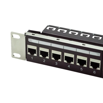24-port CAT5e Feedthrough Patch Panel Incl. 24pcs of CAT5e female shielded keystone adapter (RJ45 to RJ45 free connection)
24-port CAT5e Feedthrough Patch Panel Incl. 24pcs of CAT5e female shielded keystone adapter (RJ45 to RJ45 free connection)