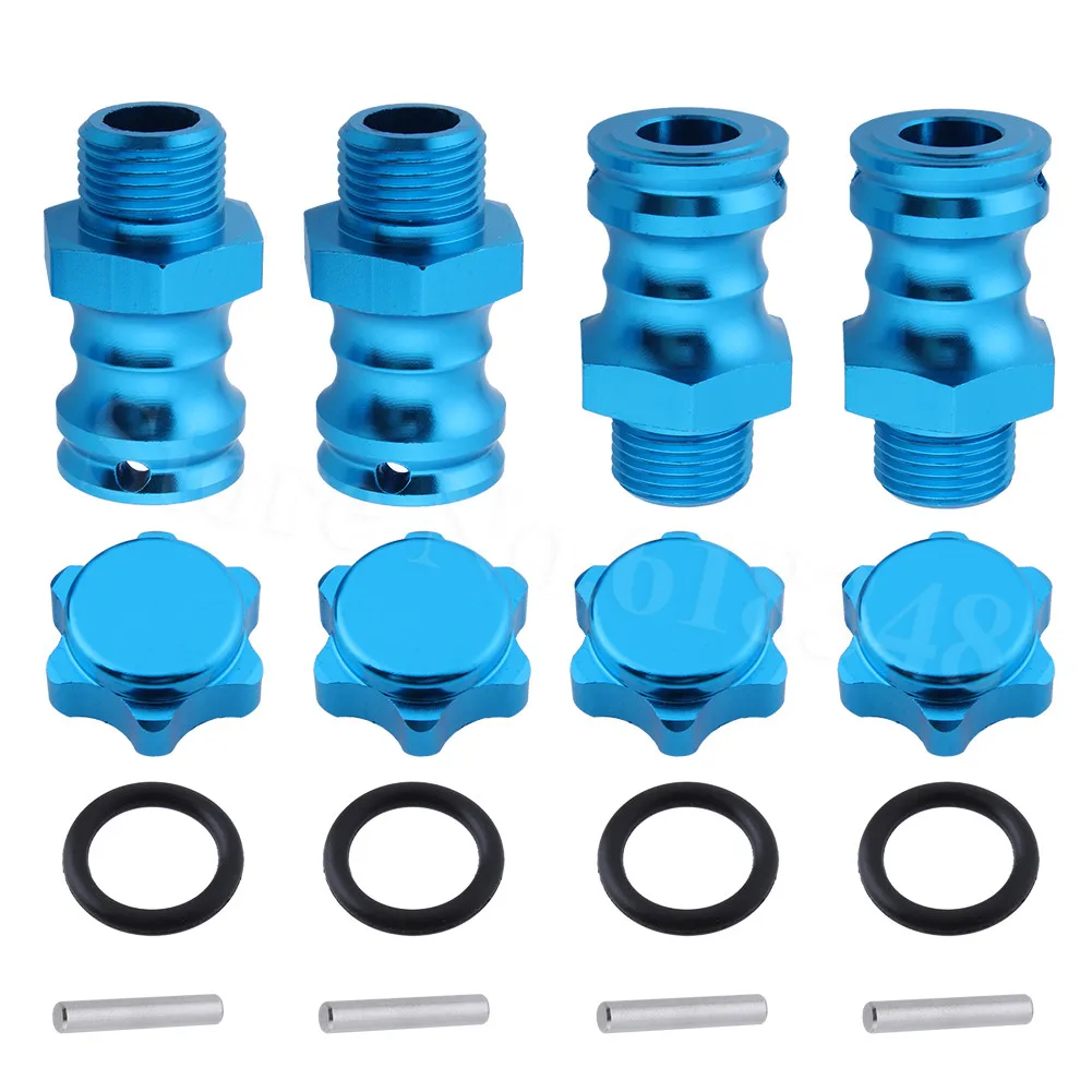 4pcs 17mm Aluminum Wheel Hubs Hex Kit 23MM Extension Adapter With Pins + O Ring For 1/8 RC Hobby Car Buggy Monster Truck
4pcs 17mm Aluminum Wheel Hubs Hex Kit 23MM Extension Adapter With Pins + O Ring For 1/8 RC Hobby Car Buggy Monster Truck