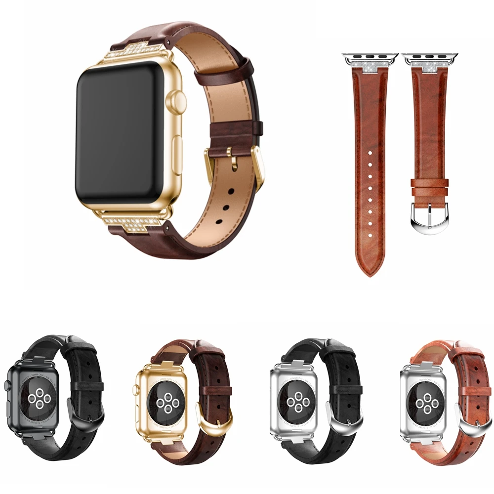 Luxury Leather Watchband for Apple Watch 4 Band,Genuine Leather Wristband Strap for iWatch 4 3 2 1 44MM 40MM 42MM 38MM Bracelet
Luxury Leather Watchband for Apple Watch 4 Band,Genuine Leather Wristband Strap for iWatch 4 3 2 1 44MM 40MM 42MM 38MM Bracelet
