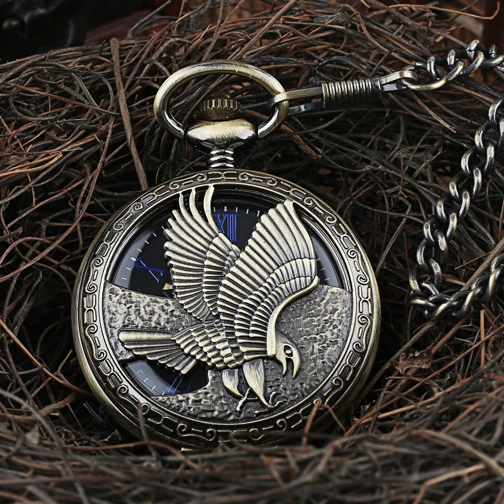 Unisex Special Hand Wind Mechanical Pocket Watch Exqusite Engrave Eagle Auto Analog Vintage Pocketwatch Best Gift for Father
Unisex Special Hand Wind Mechanical Pocket Watch Exqusite Engrave Eagle Auto Analog Vintage Pocketwatch Best Gift for Father