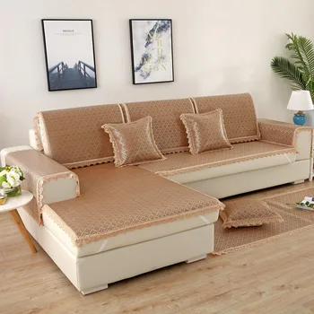 Summer Ice Rattan Sofa Cover Cushion Modern Minimalist Lace Slipcover Non-slip L-shaped Sofa Protection Cover
Summer Ice Rattan Sofa Cover Cushion Modern Minimalist Lace Slipcover Non-slip L-shaped Sofa Protection Cover