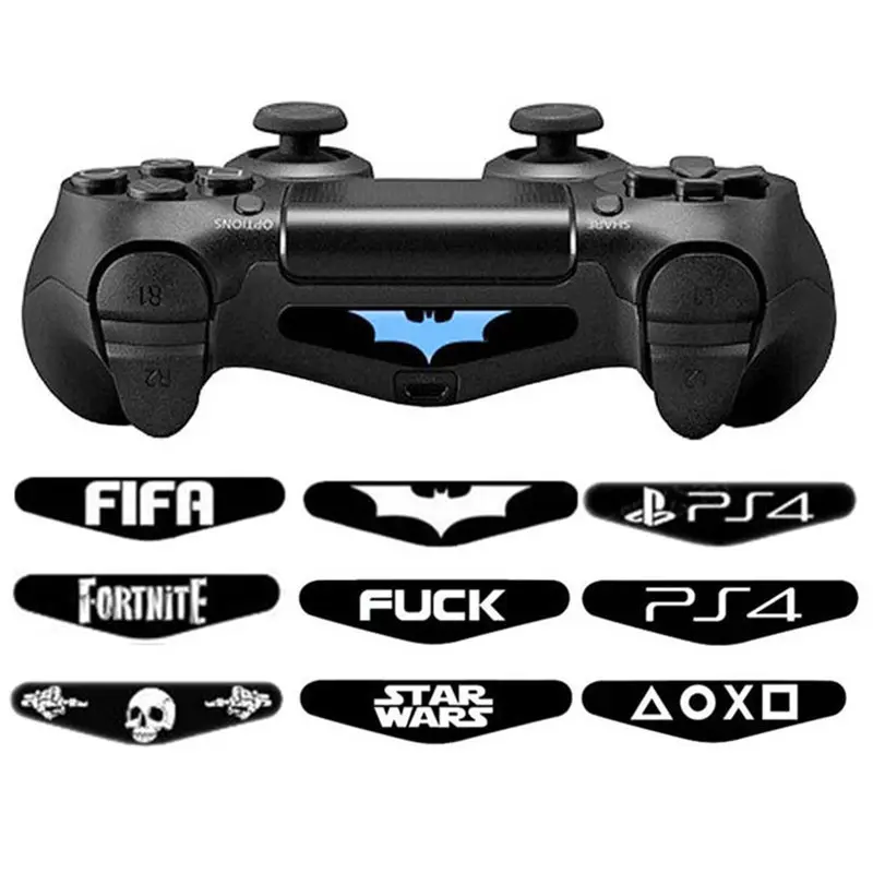 2Pcs PVC LED Light Bar Vinyl Decal Stickers Cover For PlayStation 4 for PS4 Slim PRO Controller Dual Shock joystick decor film
2Pcs PVC LED Light Bar Vinyl Decal Stickers Cover For PlayStation 4 for PS4 Slim PRO Controller Dual Shock joystick decor film