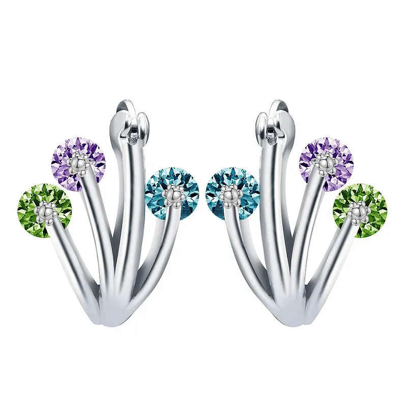 2019 Korean Fashion Hoop Earrings Blue Austrian Crystal Women's Wedding Party Brincos Boho Jewelry Trendy Gifts for Women N5E073
2019 Korean Fashion Hoop Earrings Blue Austrian Crystal Women's Wedding Party Brincos Boho Jewelry Trendy Gifts for Women N5E073