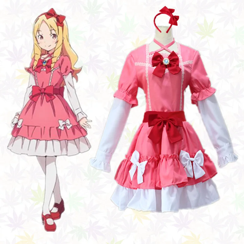 Аниме "Eromanga-Sensei" косплэй Ямада эльф cos Хэллоуин вечерние в стиле Лолиты; Платье с помпонами, костюм (платье + галстук-бабочка + повязка на голову + пояс + рукава), карнавальный костюм
Аниме "Eromanga-Sensei" косплэй Ямада эльф cos Хэллоуин вечерние в стиле Лолиты; Платье с помпонами, костюм (платье + галстук-бабочка + повязка на голову + пояс + рукава), карнавальный костюм