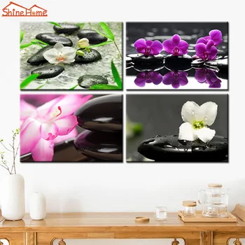 ShineHome-4 Pieces Canvas Modular Wall Painting Printing Black Zen Stone Flower Yoga Spa Salon Nail Body Massage Picture Artwork
ShineHome-4 Pieces Canvas Modular Wall Painting Printing Black Zen Stone Flower Yoga Spa Salon Nail Body Massage Picture Artwork
