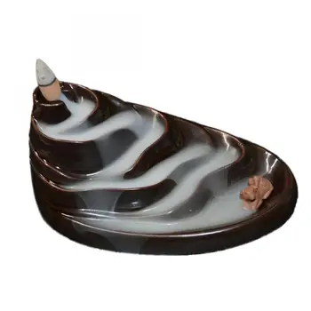 Mountain Waterfall Incense Burner Backflow Ceramic Incense Cone Sticks Holder Zen Buddhist Crafts Home Decor+10pcs Incense Cones
Mountain Waterfall Incense Burner Backflow Ceramic Incense Cone Sticks Holder Zen Buddhist Crafts Home Decor+10pcs Incense Cones