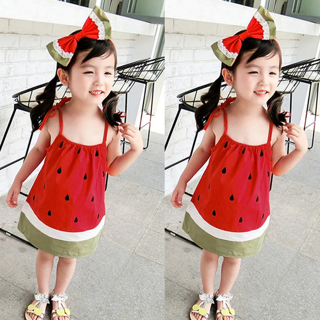 Toddler Baby Kids Girls Slip Dress Watermelon Casual Ribbons Beach Dress summer Sling waistcoat skirt Baby girl 1 2 3 4 5 yeas
Toddler Baby Kids Girls Slip Dress Watermelon Casual Ribbons Beach Dress summer Sling waistcoat skirt Baby girl 1 2 3 4 5 yeas