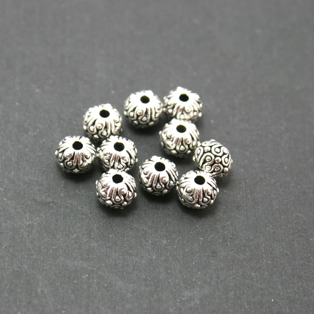 50Pcs/lot Antique Silver-Plated Round Shape Alloy Beads For Necklace Decoration and Phone Chain Accessaries CN-BJI016
50Pcs/lot Antique Silver-Plated Round Shape Alloy Beads For Necklace Decoration and Phone Chain Accessaries CN-BJI016