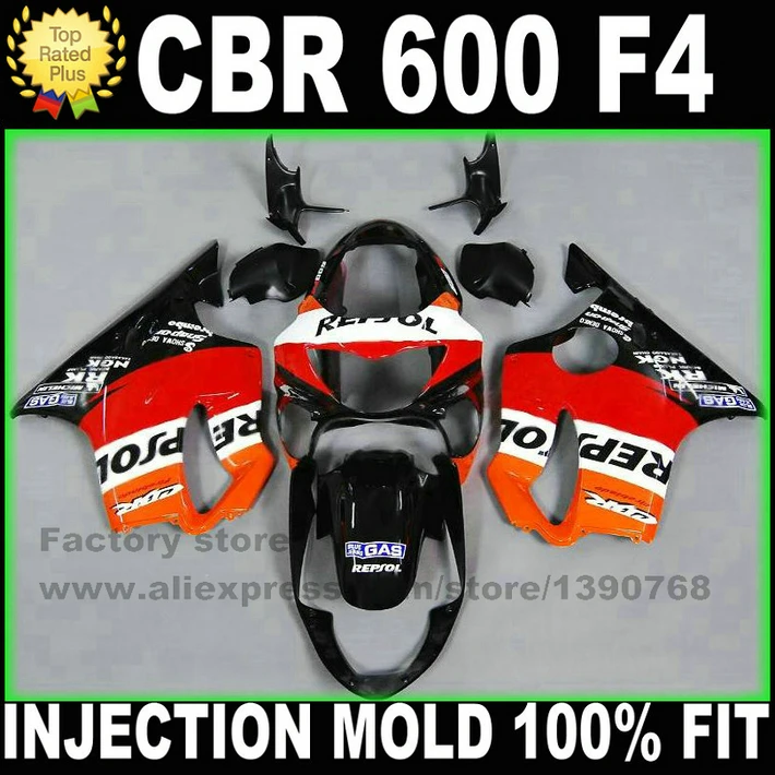INJECTION mold fairings kits for HONDA CBR600 99 00 custom CBR 600 F4 1999 2000 red black REPSOL high grade fairing kit TY1
INJECTION mold fairings kits for HONDA CBR600 99 00 custom CBR 600 F4 1999 2000 red black REPSOL high grade fairing kit TY1