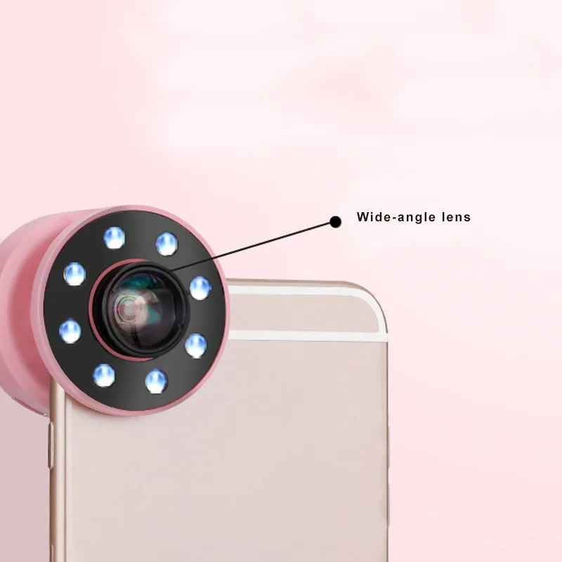 High Quality Lens with Selfie Light 0.67X Wide Angle 10X Macro Clip-on Cell Phone Camera Kit
High Quality Lens with Selfie Light 0.67X Wide Angle 10X Macro Clip-on Cell Phone Camera Kit