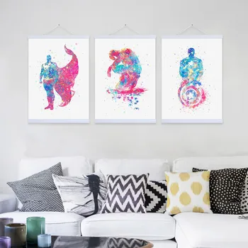 Watercolor Superhero Avenger Batman Movie Posters Kids Room Decor Scroll Wall Art Pictures Hanger Wooden Framed Canvas Painting
Watercolor Superhero Avenger Batman Movie Posters Kids Room Decor Scroll Wall Art Pictures Hanger Wooden Framed Canvas Painting