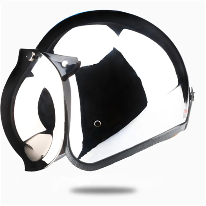Hot Sell Cool Vintage Scooter Motorcycle Cruise Chrome Silver Mirror Color Half Open Face Moto Retro Helmet
Hot Sell Cool Vintage Scooter Motorcycle Cruise Chrome Silver Mirror Color Half Open Face Moto Retro Helmet