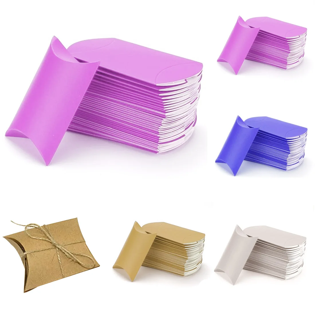 Colorful 10pcs Paper Pillow Candy Box Present Pouch Kraft Wedding Favors Gift Candy Boxes Home Party Birthday Supply
Colorful 10pcs Paper Pillow Candy Box Present Pouch Kraft Wedding Favors Gift Candy Boxes Home Party Birthday Supply
