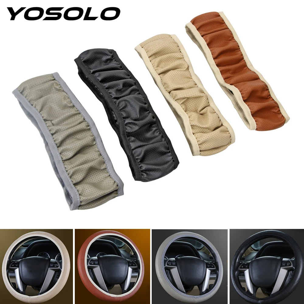 YOSOLO Universal DIY Car steering-wheel Cover Soft PU LeatherCar Steering Wheel Cover Car Accessories for Ford Focus 2
YOSOLO Universal DIY Car steering-wheel Cover Soft PU LeatherCar Steering Wheel Cover Car Accessories for Ford Focus 2