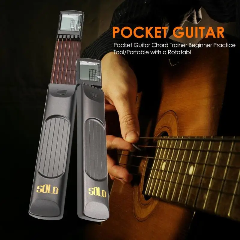 CR2032 3V Button Battery Portable Pocket Guitar 6 Strings Trainer with Chord Chart Screen Practice Pocket Guitar
CR2032 3V Button Battery Portable Pocket Guitar 6 Strings Trainer with Chord Chart Screen Practice Pocket Guitar
