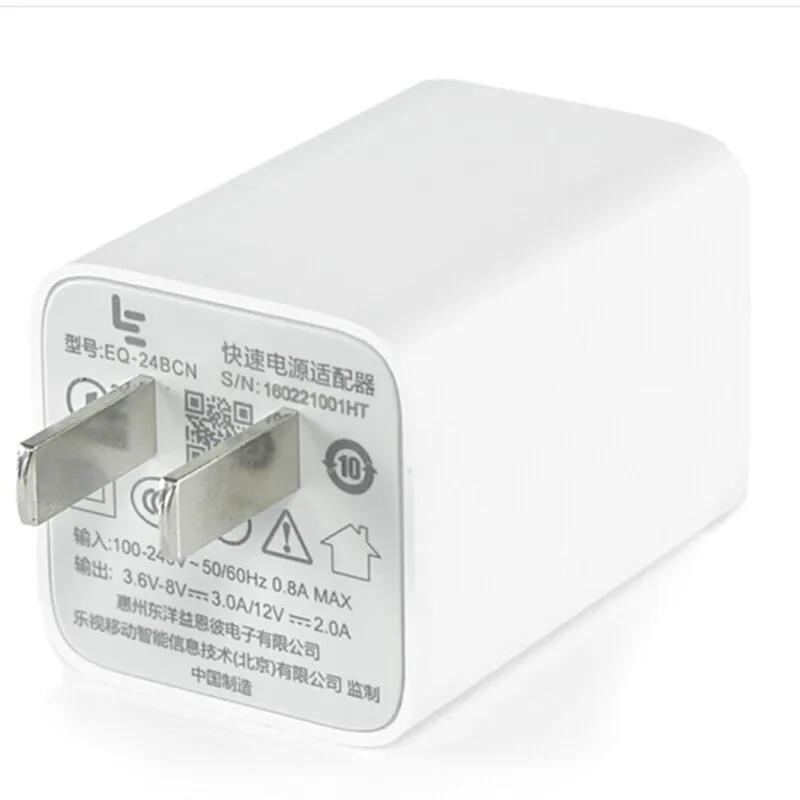original 12V 2A Fast Charger for Letv leeco le s3 x626 Pro 3 max 2 X522 le 2 phone QC 3.0 quick charge power wall plug adapter
original 12V 2A Fast Charger for Letv leeco le s3 x626 Pro 3 max 2 X522 le 2 phone QC 3.0 quick charge power wall plug adapter