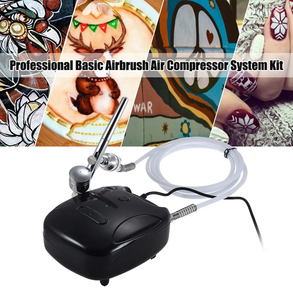 Professional Multi Basic Airbrush Air Compressor System Kit Set Gravity Feed Dual-Action Trigger Spray Pen for Painting Spraying
Professional Multi Basic Airbrush Air Compressor System Kit Set Gravity Feed Dual-Action Trigger Spray Pen for Painting Spraying