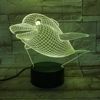 Flying Fat Dolphin 3D Led Night Light Child Boy Kids Birthday Gift Bedroom Decoration Nightlight Table Lamp Drop shipping
Flying Fat Dolphin 3D Led Night Light Child Boy Kids Birthday Gift Bedroom Decoration Nightlight Table Lamp Drop shipping