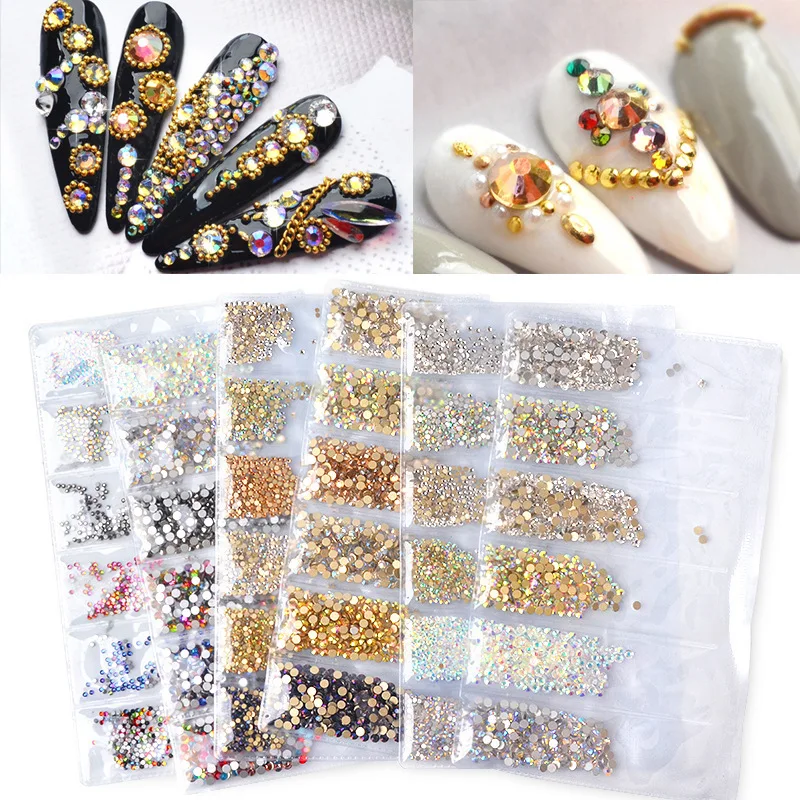 Nail Art Ornaments 6-Lattice Flat-Bottomed Ab Drills Decorative Shiny Drill Nail Sparkle Colorful Beautiful 3D DIY Designs
Nail Art Ornaments 6-Lattice Flat-Bottomed Ab Drills Decorative Shiny Drill Nail Sparkle Colorful Beautiful 3D DIY Designs