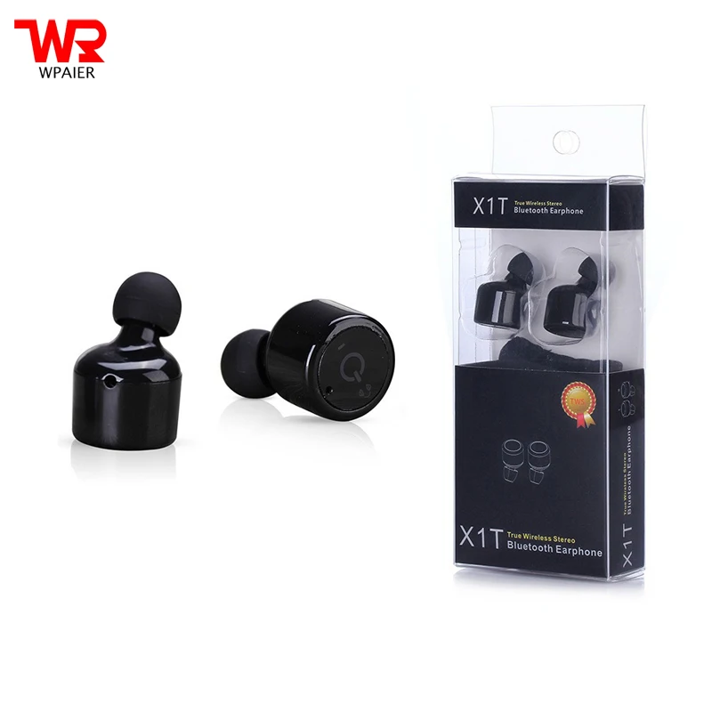WPAIER X1T TWS wireless Bluetooth headphone V4.2 Super Mini Stereo bluetooth headphone Universal type earphone
WPAIER X1T TWS wireless Bluetooth headphone V4.2 Super Mini Stereo bluetooth headphone Universal type earphone