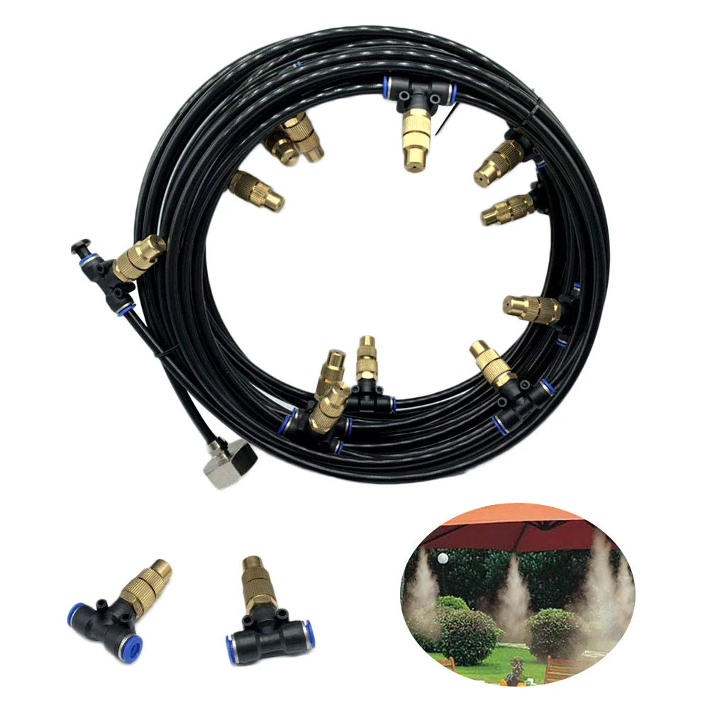 New Water Misting Cooling System Kit Summer Sprinkler Brass Nozzle Spray Hose Watering For Outdoor Garden Greenhouse Park Plants
New Water Misting Cooling System Kit Summer Sprinkler Brass Nozzle Spray Hose Watering For Outdoor Garden Greenhouse Park Plants