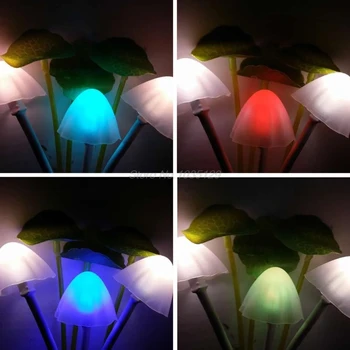 EU/US Romantic Colorful LED Mushroom Night Light DreamBed Lamp Home Illumination
EU/US Romantic Colorful LED Mushroom Night Light DreamBed Lamp Home Illumination