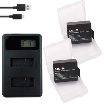 2x Batteries + USB LCD Dual charger For SJCAM SJ4000 battery SJ5000 SJ6000 SJ8000 EKEN bateria 4K H8 H9 GIT-LB101 GIT PG900 1050
2x Batteries + USB LCD Dual charger For SJCAM SJ4000 battery SJ5000 SJ6000 SJ8000 EKEN bateria 4K H8 H9 GIT-LB101 GIT PG900 1050