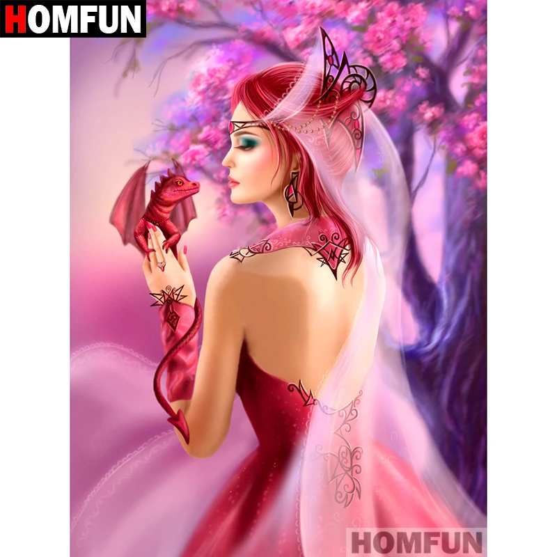 HOMFUN Full Square/Round Drill 5D DIY Diamond Painting "Dragon Princess" Embroidery Cross Stitch 5D Home Decor Gift A07365
HOMFUN Full Square/Round Drill 5D DIY Diamond Painting "Dragon Princess" Embroidery Cross Stitch 5D Home Decor Gift A07365