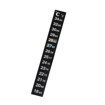 Fish Tank Aquarium Thermometer Temperature Strip Stick-on Degree Celsius Fahrenheit Display H99F
Fish Tank Aquarium Thermometer Temperature Strip Stick-on Degree Celsius Fahrenheit Display H99F