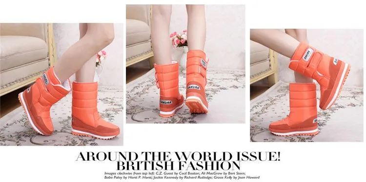 Зимние сапоги Dwayne, коллекция 2021 года, брендовые женские зимние сапоги, обувь для мам, нескользящие, непромокаемые, гибкие женские модные повседневные ботинки больших размеров