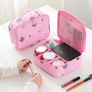 Large Capacity Geometric Makeup Bag Women Bags Waterproof Nylon Travel Cosmetic Bag Organizer Case Necessaries Wash Toiletry Bag
Large Capacity Geometric Makeup Bag Women Bags Waterproof Nylon Travel Cosmetic Bag Organizer Case Necessaries Wash Toiletry Bag