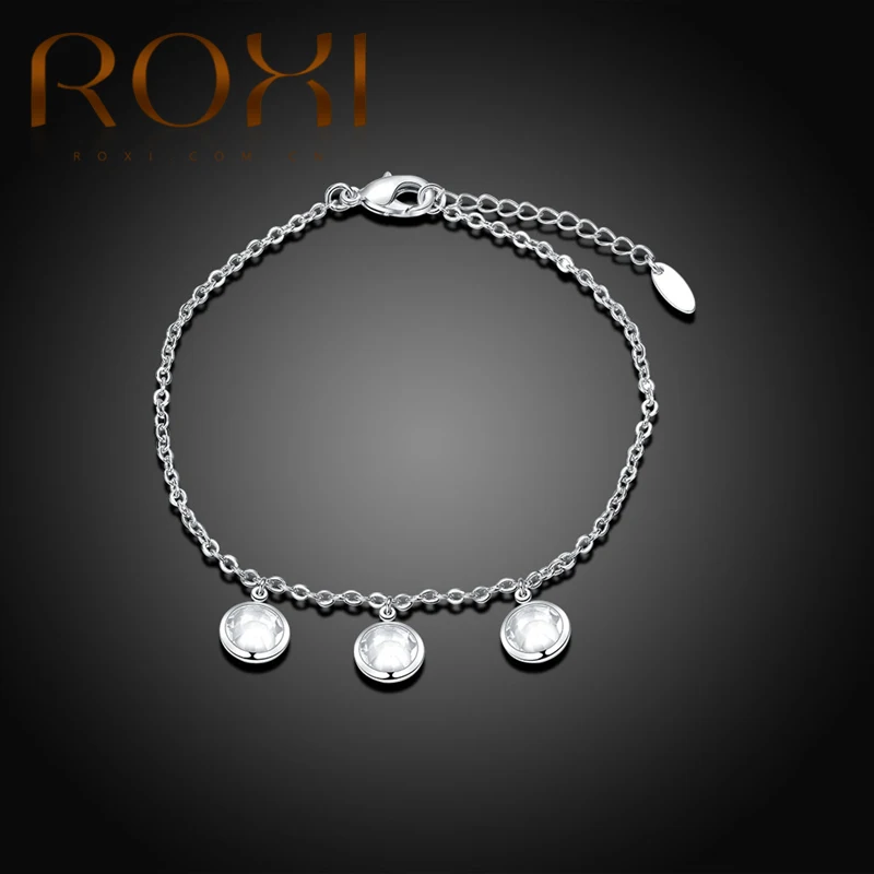 ROXI Fashion Three Round Crystal Pendant Anklets For Women Stainless Steel Boot Chain Bracelet 2017 Charm Anklets Foot Jewelry
ROXI Fashion Three Round Crystal Pendant Anklets For Women Stainless Steel Boot Chain Bracelet 2017 Charm Anklets Foot Jewelry