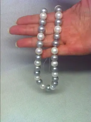 Wholesale FREE SHIPPING > 18" 9-10MM TAHITIAN NATURAL WHITE GRAY PEARL NECKLACE 14KGP
Wholesale FREE SHIPPING > 18" 9-10MM TAHITIAN NATURAL WHITE GRAY PEARL NECKLACE 14KGP