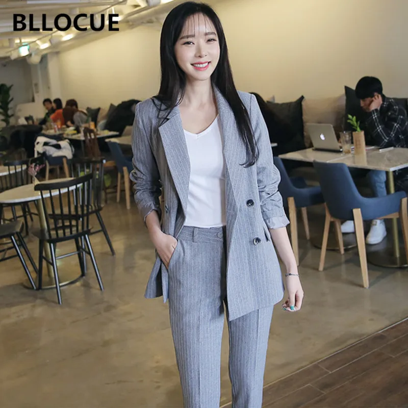 BLLOCUE Work Pant Suits OL 2 Piece Set for Women Double Breasted Blazer and Straight Atriped Pants Office Lady Suit 4 Colour
BLLOCUE Work Pant Suits OL 2 Piece Set for Women Double Breasted Blazer and Straight Atriped Pants Office Lady Suit 4 Colour