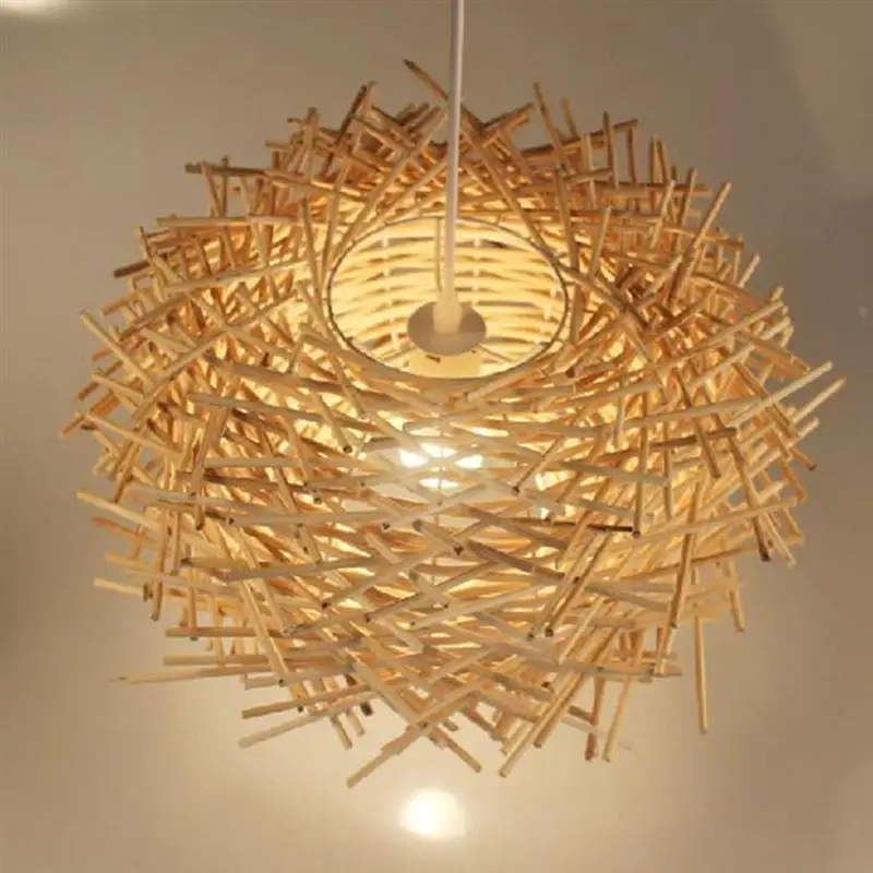 Pastoral Style Bird'S Nest Pendant Light Rattan Weaving Bird'S Nest Lamp 110V-220V E27 Restaurant Bar Hanging Lighting (30cm)
Pastoral Style Bird'S Nest Pendant Light Rattan Weaving Bird'S Nest Lamp 110V-220V E27 Restaurant Bar Hanging Lighting (30cm)