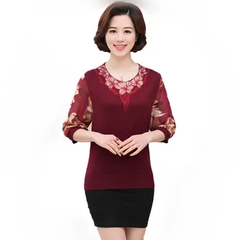 woman 2019 ladies tops plus size t shirt women Gauze sleeves chiffon thin women tops Mother wears a bottoming shirt
woman 2019 ladies tops plus size t shirt women Gauze sleeves chiffon thin women tops Mother wears a bottoming shirt