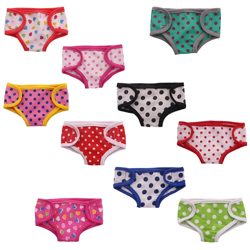 Colorful Underwear Doll Panties Clothes For 18 Inch Doll Girl Or 45 Cm Girl Doll Or 43cm Baby Doll Accessories
Colorful Underwear Doll Panties Clothes For 18 Inch Doll Girl Or 45 Cm Girl Doll Or 43cm Baby Doll Accessories