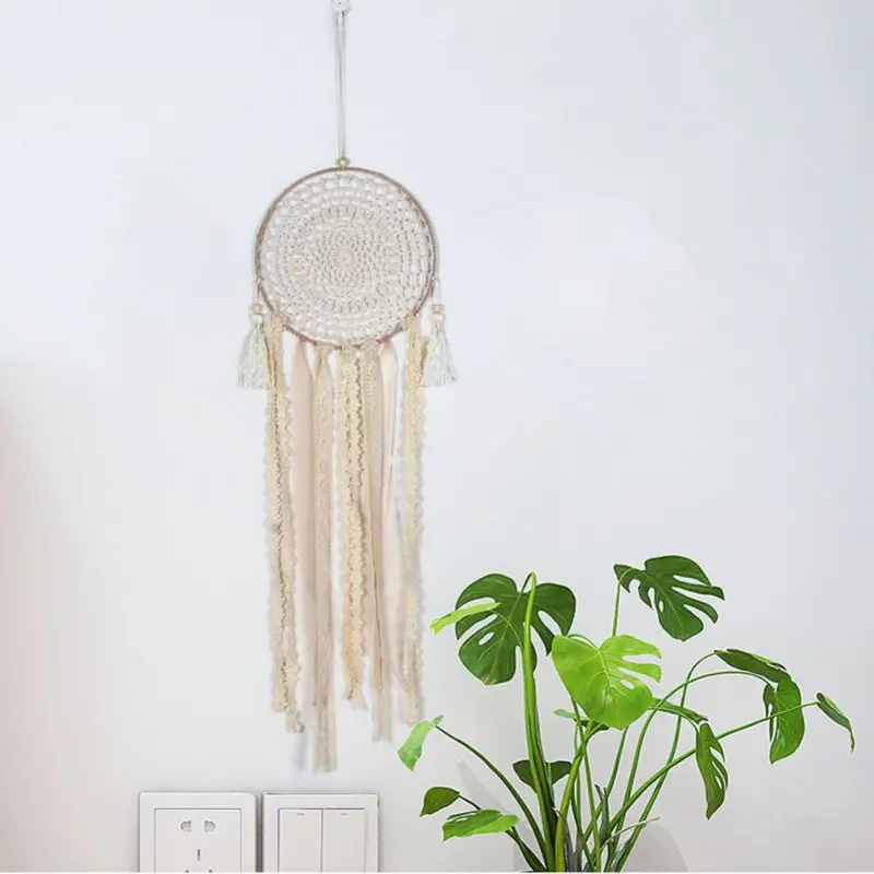 Handmade Lace Dream Catcher Car Ornaments Wall-mounted Dreamcatcher Home Decoration Pendant Gift Windchimes Black White Feather
Handmade Lace Dream Catcher Car Ornaments Wall-mounted Dreamcatcher Home Decoration Pendant Gift Windchimes Black White Feather