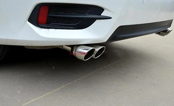 Blue and Silver Stainless Platinum Exhaust Muffler Silencer Tailpipes & Tips 2pcs For Honda Civic 10th Gen 4dr Sedan 2016 2017
Blue and Silver Stainless Platinum Exhaust Muffler Silencer Tailpipes & Tips 2pcs For Honda Civic 10th Gen 4dr Sedan 2016 2017