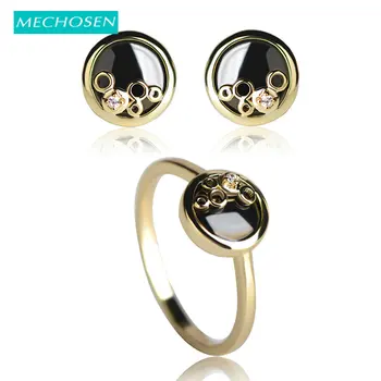MECHOSEN Simple Ceramic Earrings&Rings Sets AAA Zircon Small Stud Earrings Round Thin Rings Porcelain Schmuck Set With Gift Box
MECHOSEN Simple Ceramic Earrings&Rings Sets AAA Zircon Small Stud Earrings Round Thin Rings Porcelain Schmuck Set With Gift Box