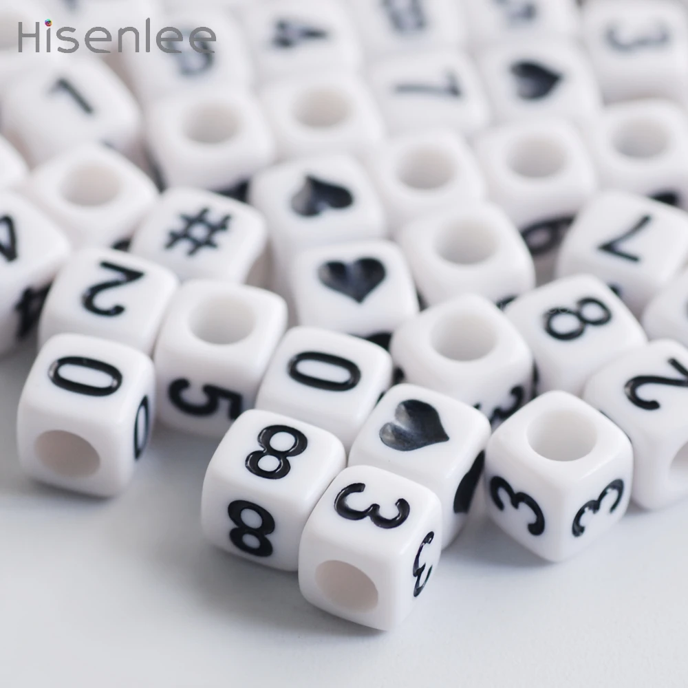 Hisenlee Classic 6x6mm 200pcs/1 bag Square Random Arabic numerals Acrylic Spacer Beads Bracelet making beads
Hisenlee Classic 6x6mm 200pcs/1 bag Square Random Arabic numerals Acrylic Spacer Beads Bracelet making beads