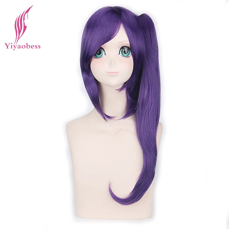 Yiyaobess Synthetic 24inch Long Straight Gintama Wig Bangs Cosplay Terakado Tsu Purple Wigs With One Ponytail For Female
Yiyaobess Synthetic 24inch Long Straight Gintama Wig Bangs Cosplay Terakado Tsu Purple Wigs With One Ponytail For Female