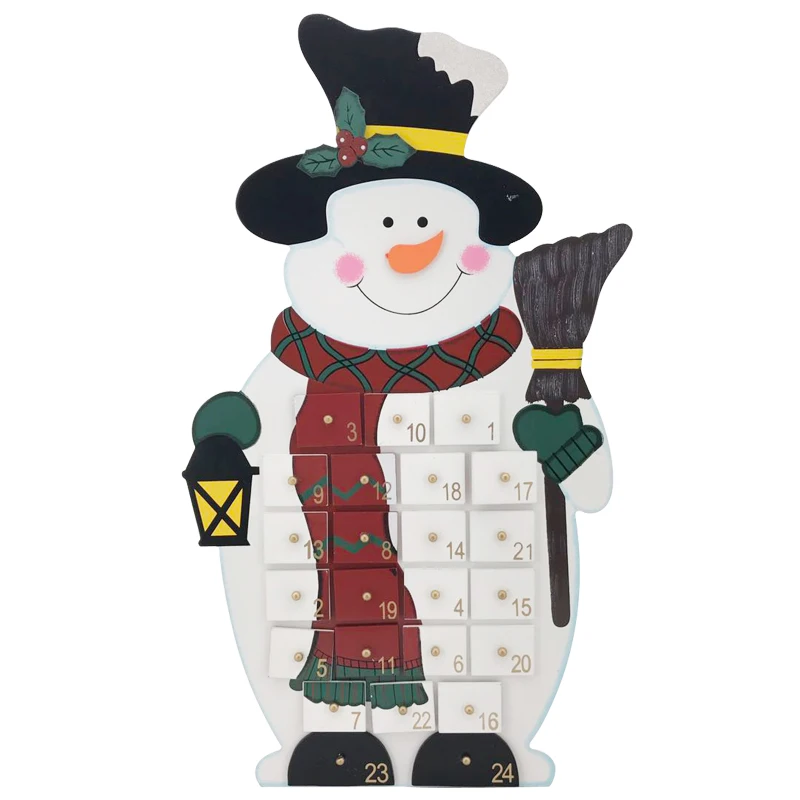 Christmas wooden advent calendar snowman with 24 drawers in traditional style home decoration prepare gifts for children
Christmas wooden advent calendar snowman with 24 drawers in traditional style home decoration prepare gifts for children