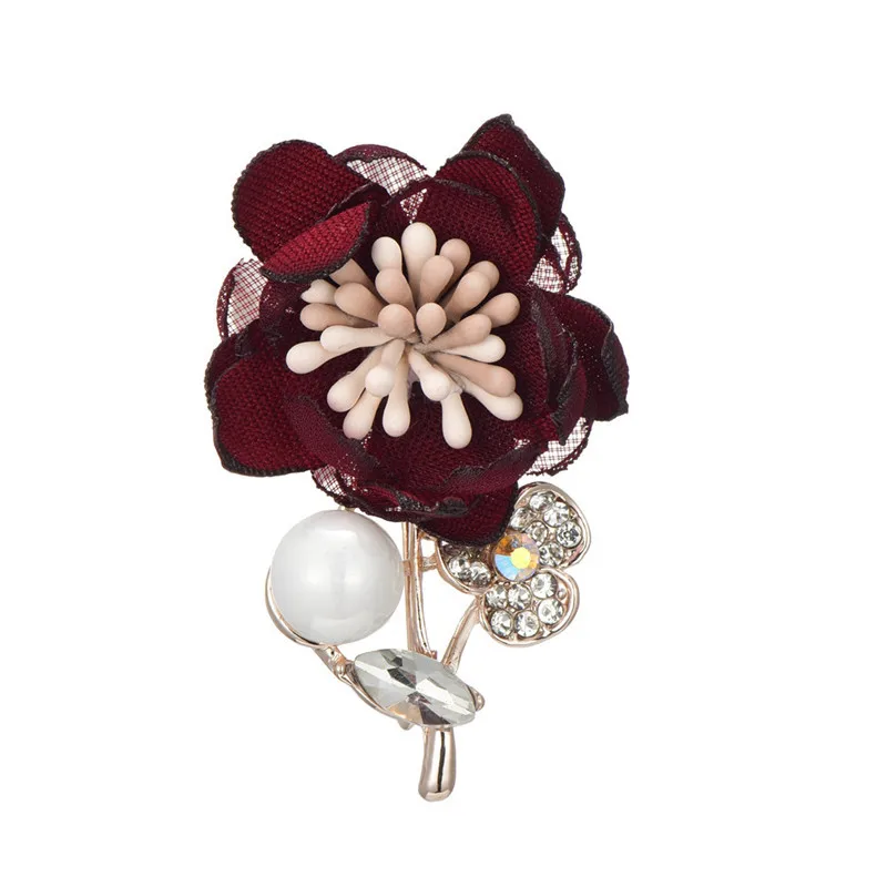 High-grade New Fabric Flower Brooches Pins Pearl Crystal Rhinestone Metal Scarf Buckle Lapel Pin Suit Brooch Women Gifts Jewelry
High-grade New Fabric Flower Brooches Pins Pearl Crystal Rhinestone Metal Scarf Buckle Lapel Pin Suit Brooch Women Gifts Jewelry